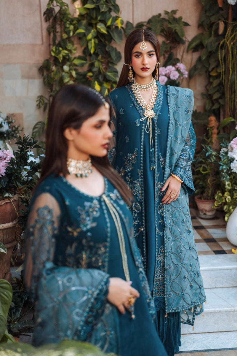 EMBROIDERED NET - FW25-002 - UNSTITCHED