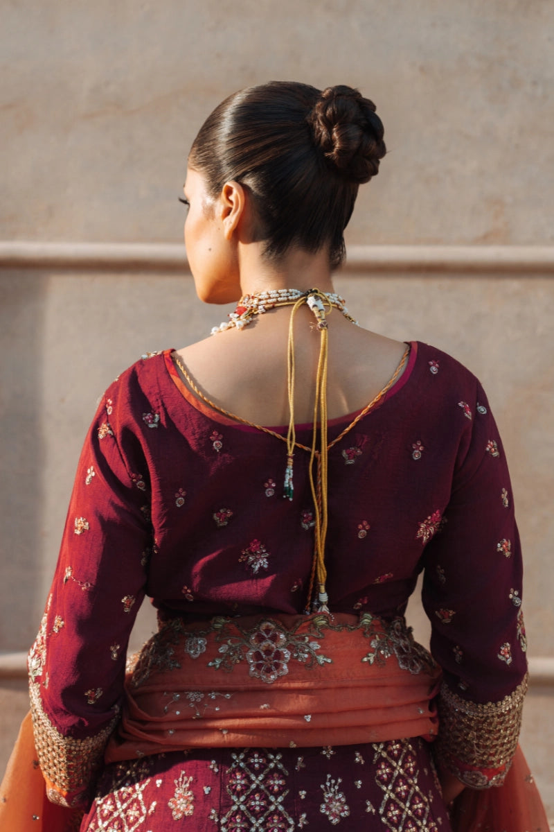 EMBROIDERED SILK - FW25-005 - UNSTITCHED