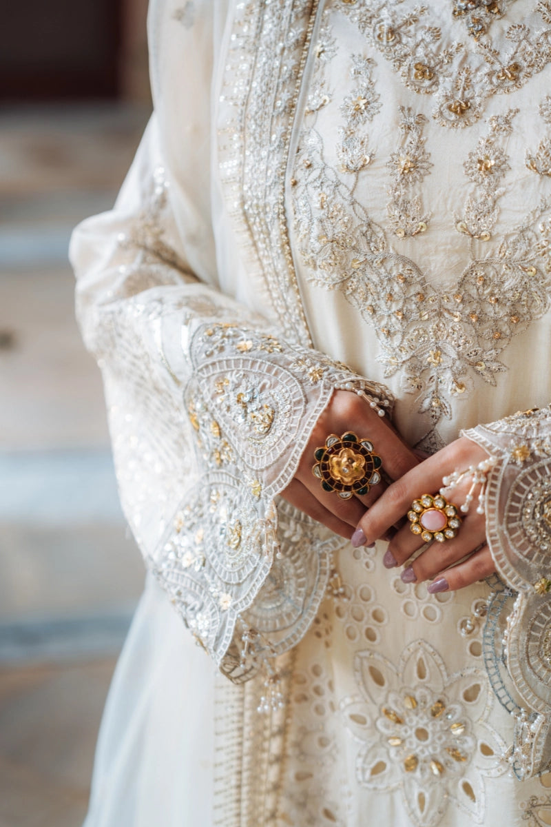 EMBROIDERED SILK - FW25-004 - UNSTITCHED