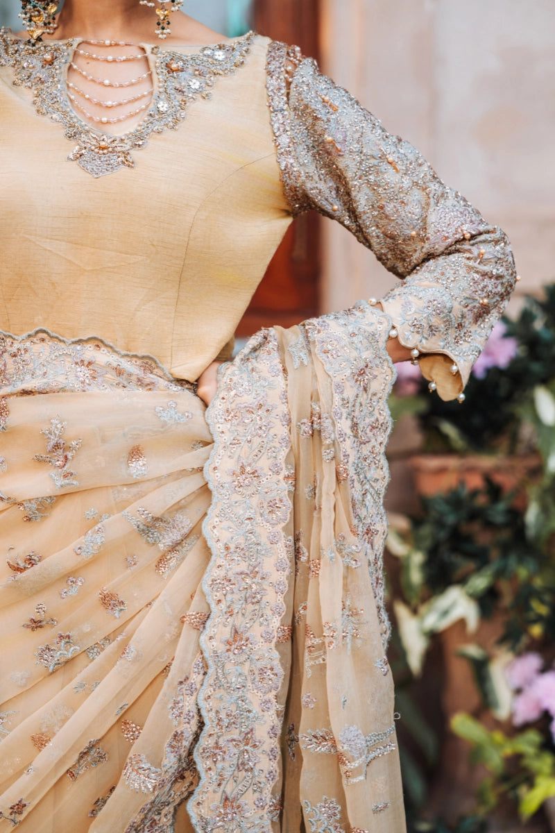 EMBROIDERED CHIFFON - FW25-008 - UNSTITCHED