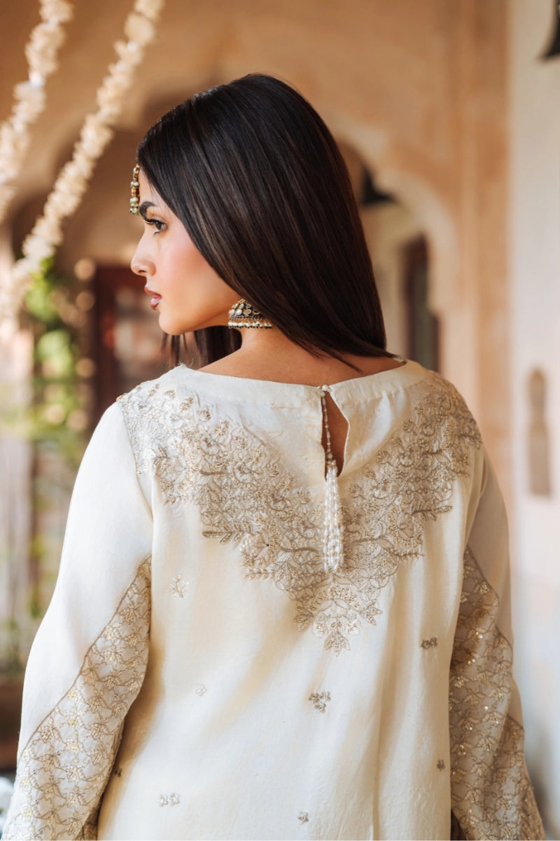 EMBROIDERED SILK - FW25-004 - UNSTITCHED