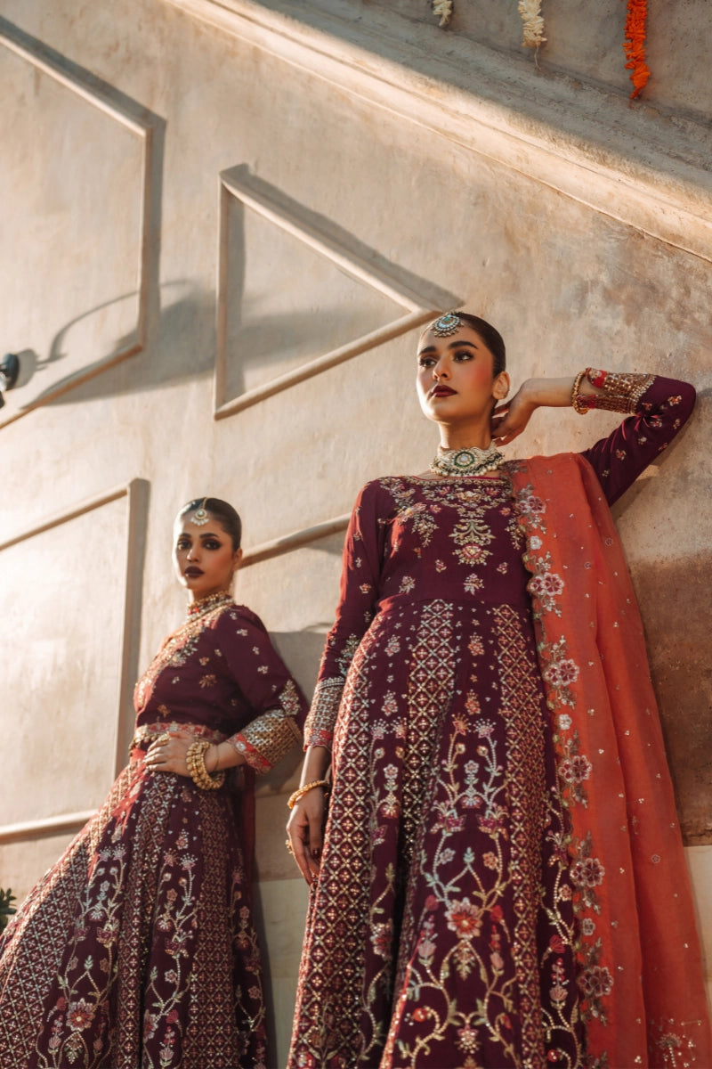 EMBROIDERED SILK - FW25-005 - UNSTITCHED