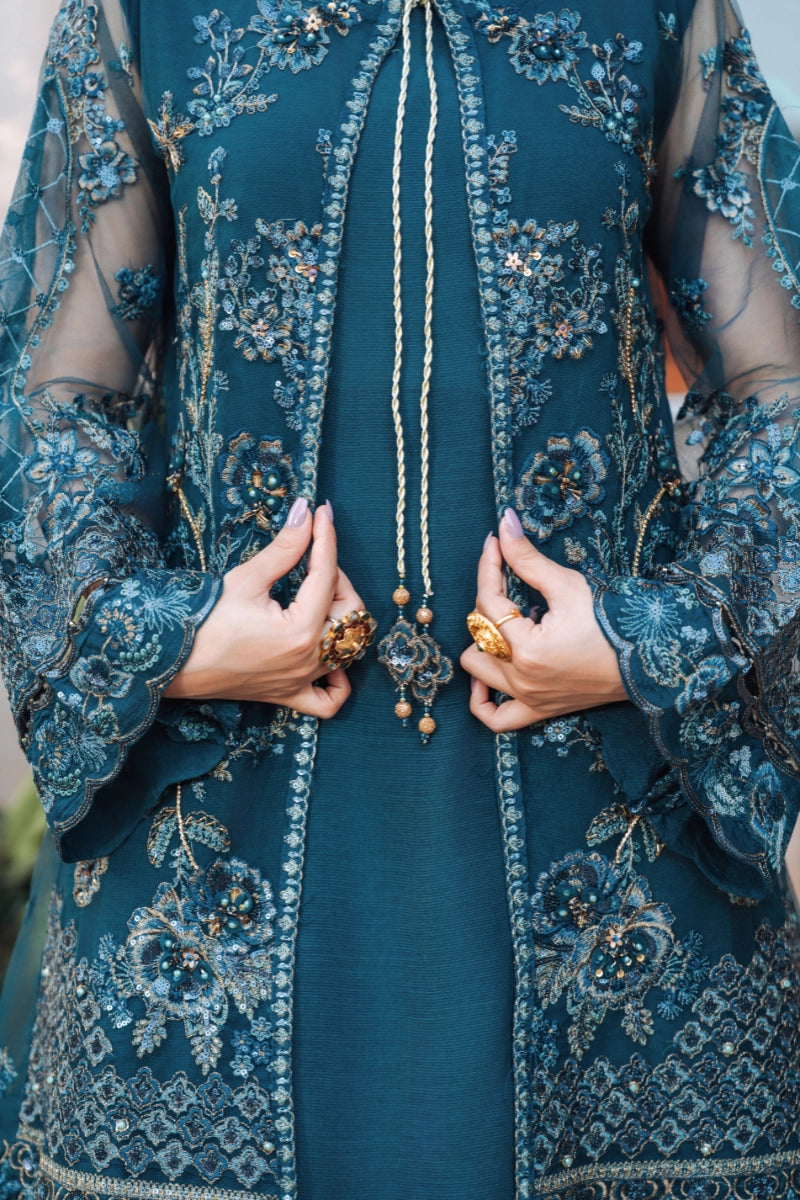 EMBROIDERED NET - FW25-002 - UNSTITCHED