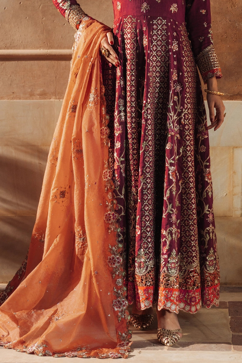 EMBROIDERED SILK - FW25-005 - UNSTITCHED