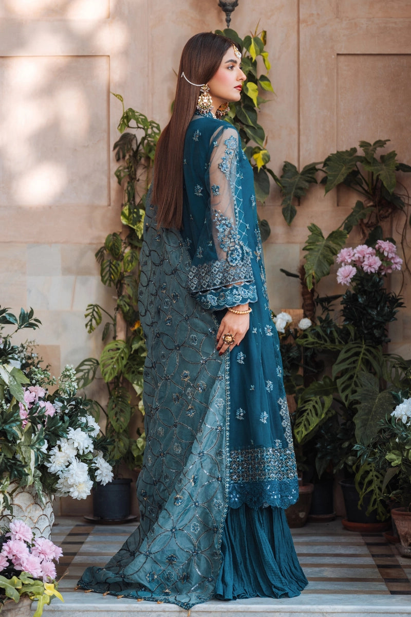 EMBROIDERED NET - FW25-002 - UNSTITCHED