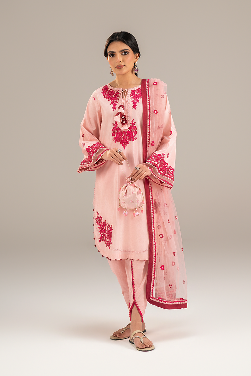 Embroidered Silk Pret - 26-01 - Ready to Wear