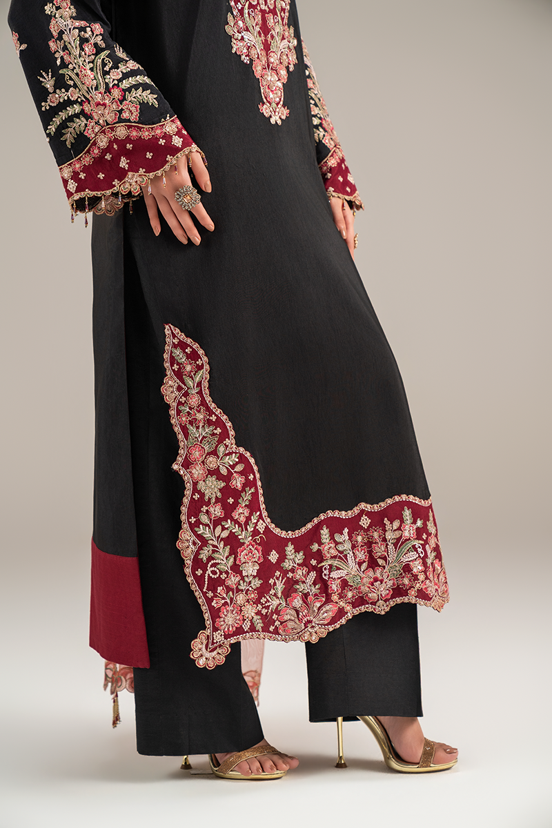 EMBROIDERED SILK - 26 - 01 - Unstitched