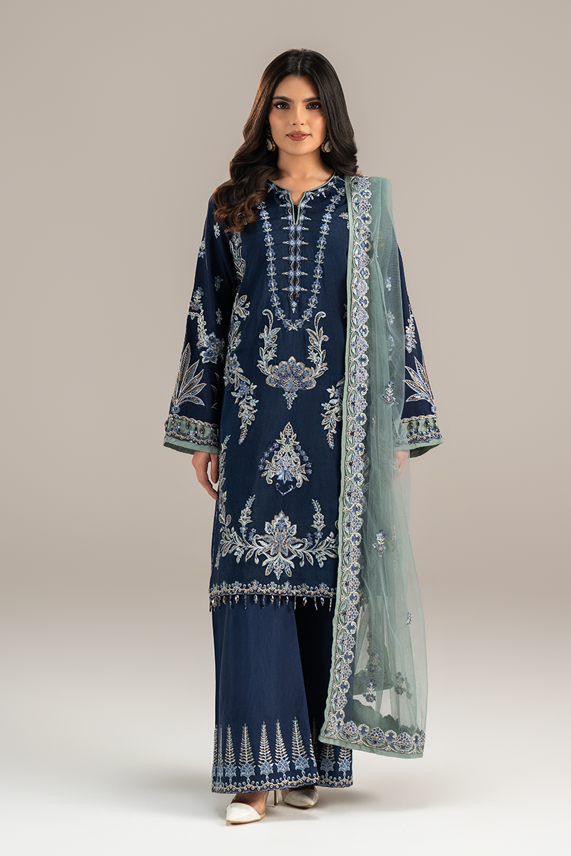 EMBROIDERED SILK - 26 - 03 - Unstitched