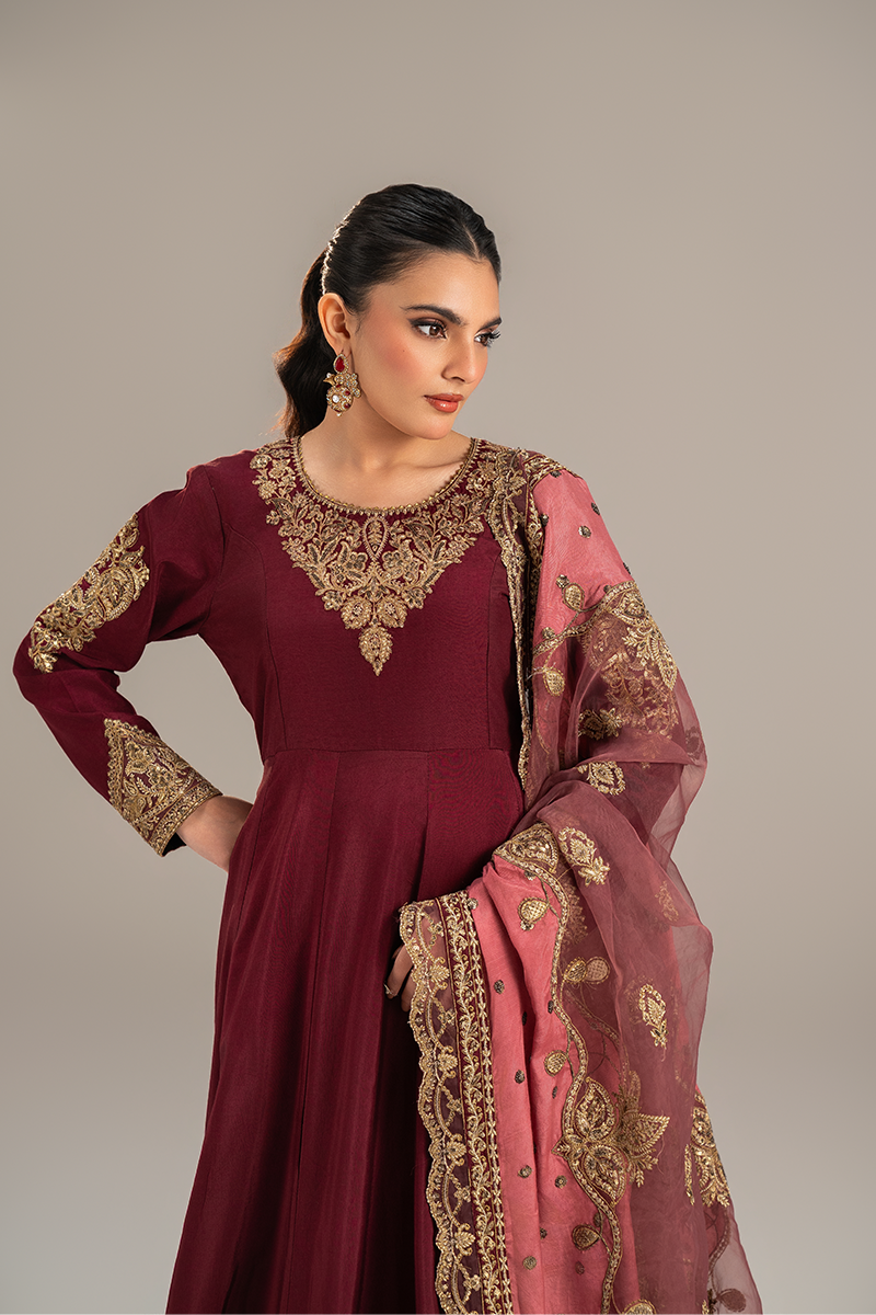 EMBROIDERED SILK - 26 - 02 - Unstitched