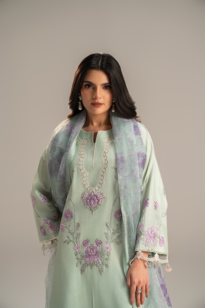 Embroidered Silk Pret - 26-03 - Ready to Wear