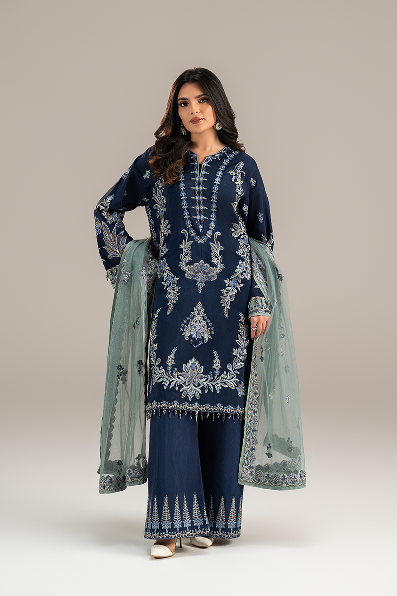 EMBROIDERED SILK - 26 - 03 - Unstitched