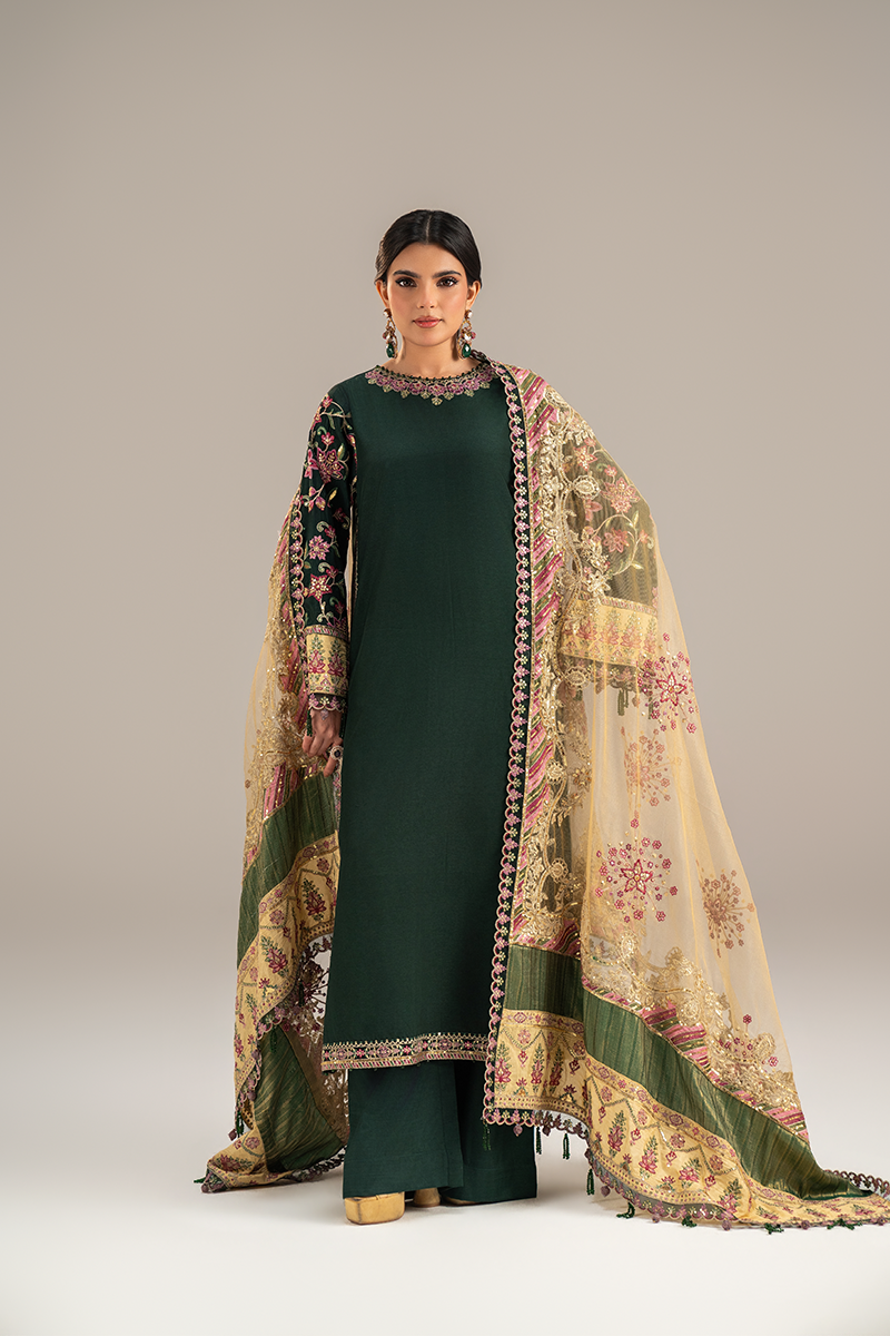 EMBROIDERED SILK - 26 - 04 - Unstitched