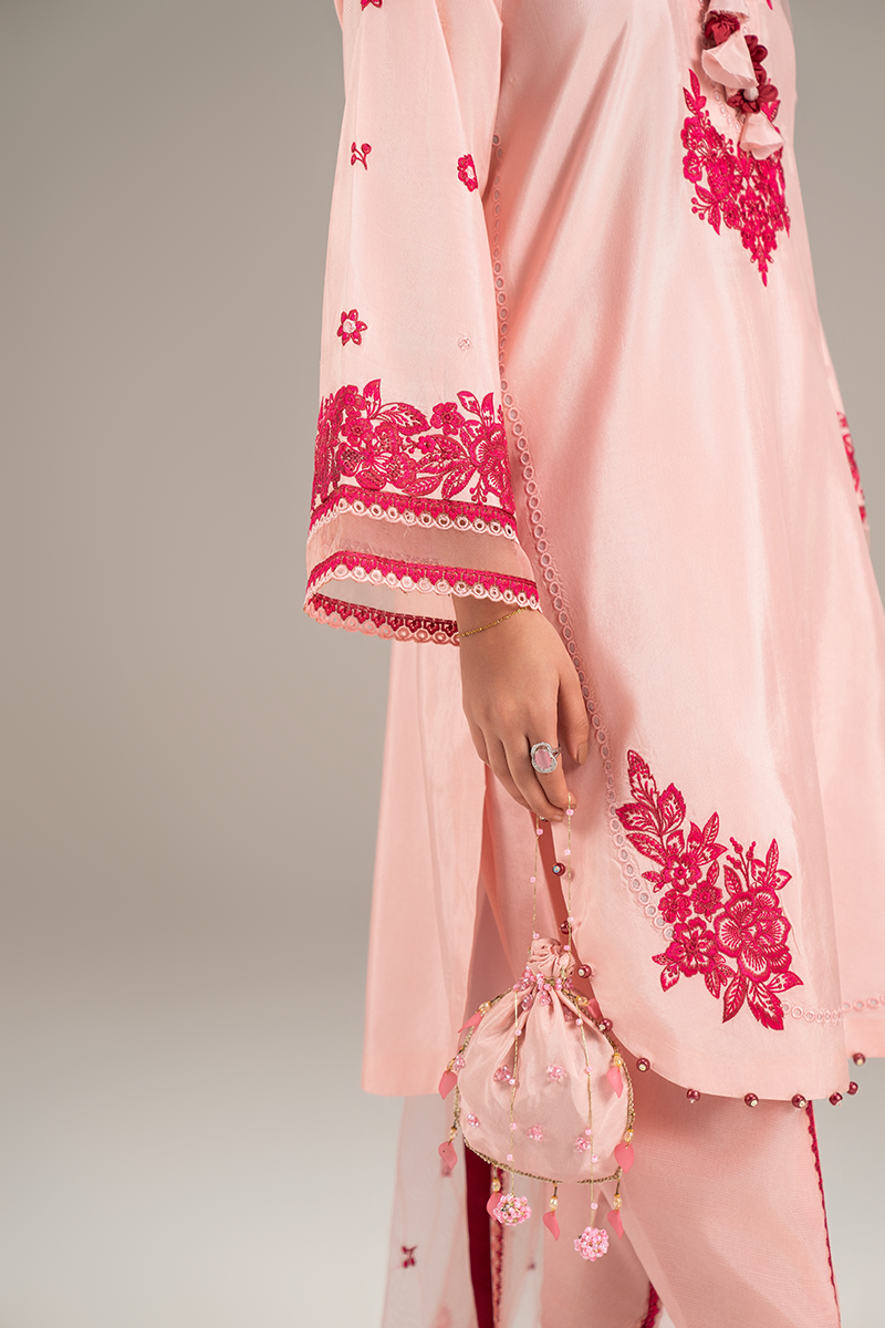 Embroidered Silk Pret - 26-01 - Ready to Wear
