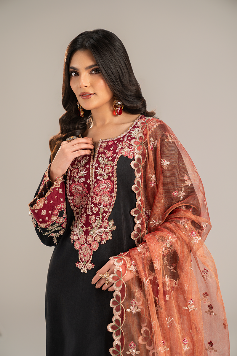 EMBROIDERED SILK - 26 - 01 - Unstitched