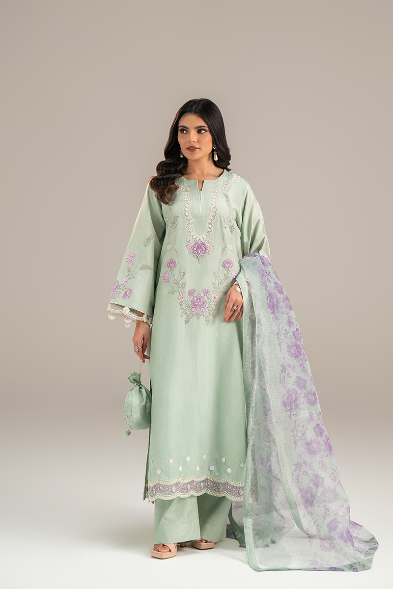 Embroidered Silk Pret - 26-03 - Ready to Wear