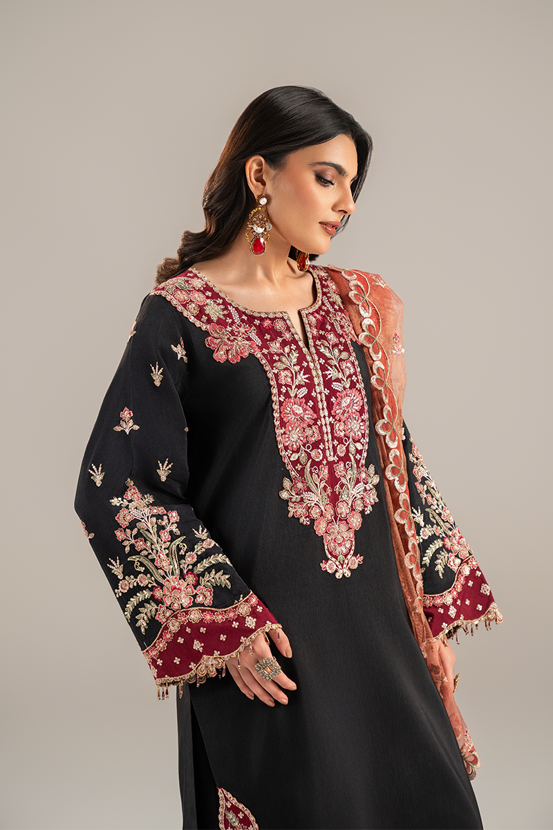 EMBROIDERED SILK - 26 - 01 - Unstitched